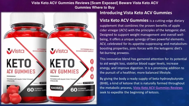 vista keto acv gummies reviews scam exposed