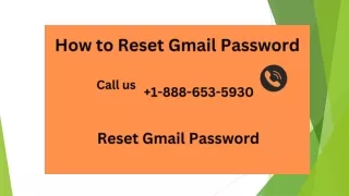 Reset Gmail Password