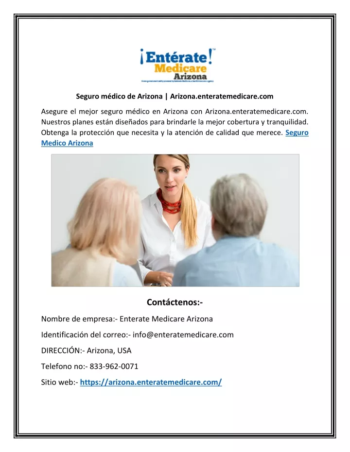 seguro m dico de arizona arizona enteratemedicare