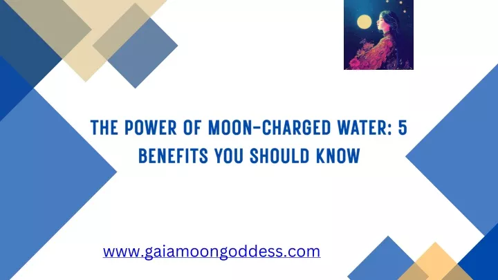 the power of moon charged water 5 benefits