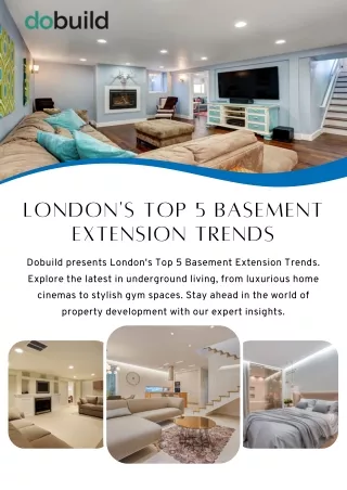 London's Best 5 Basement Extension Trends