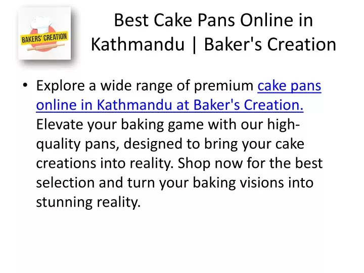 best cake pans online in kathmandu baker s creation