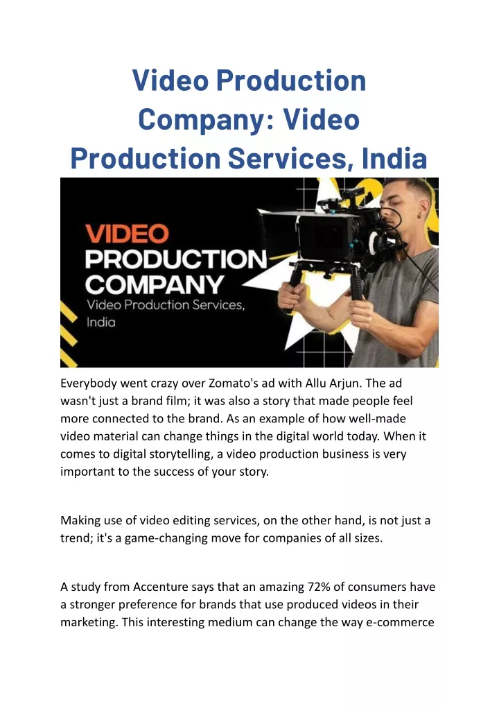 video production company video production