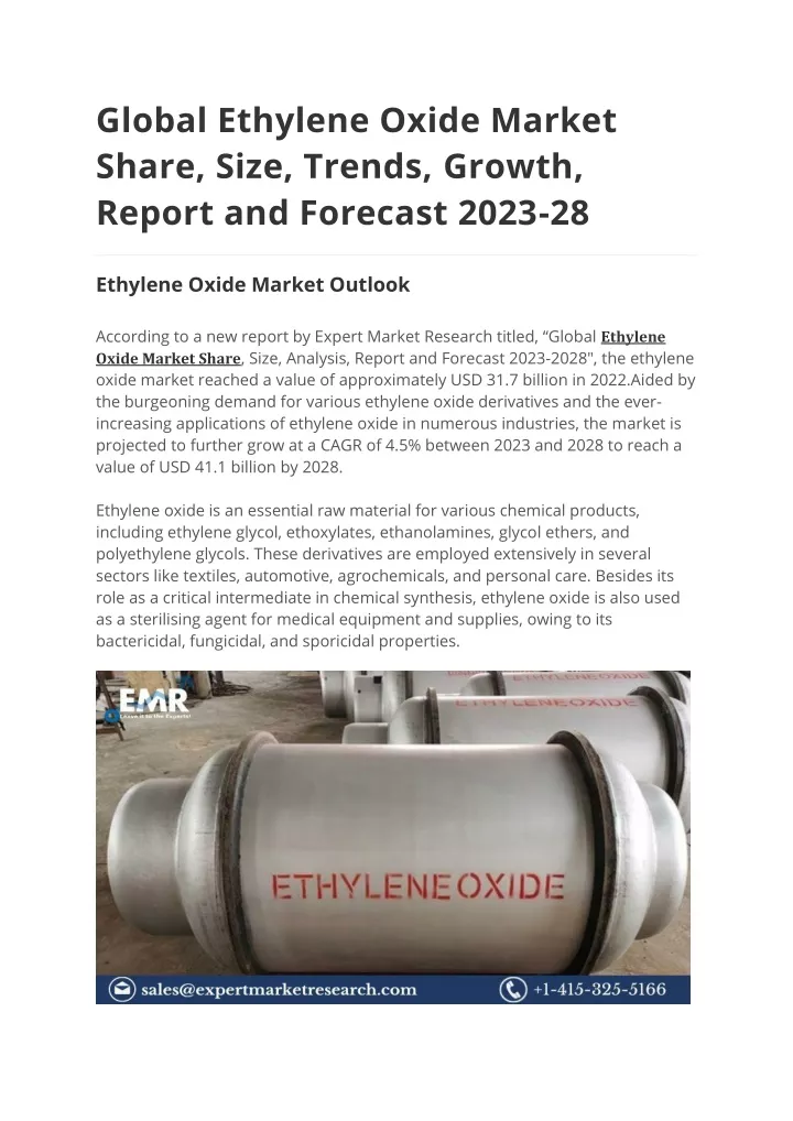 global ethylene oxide market share size trends