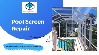 Pool Screen Repair