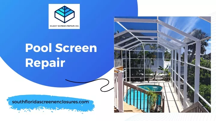 pool screen repair