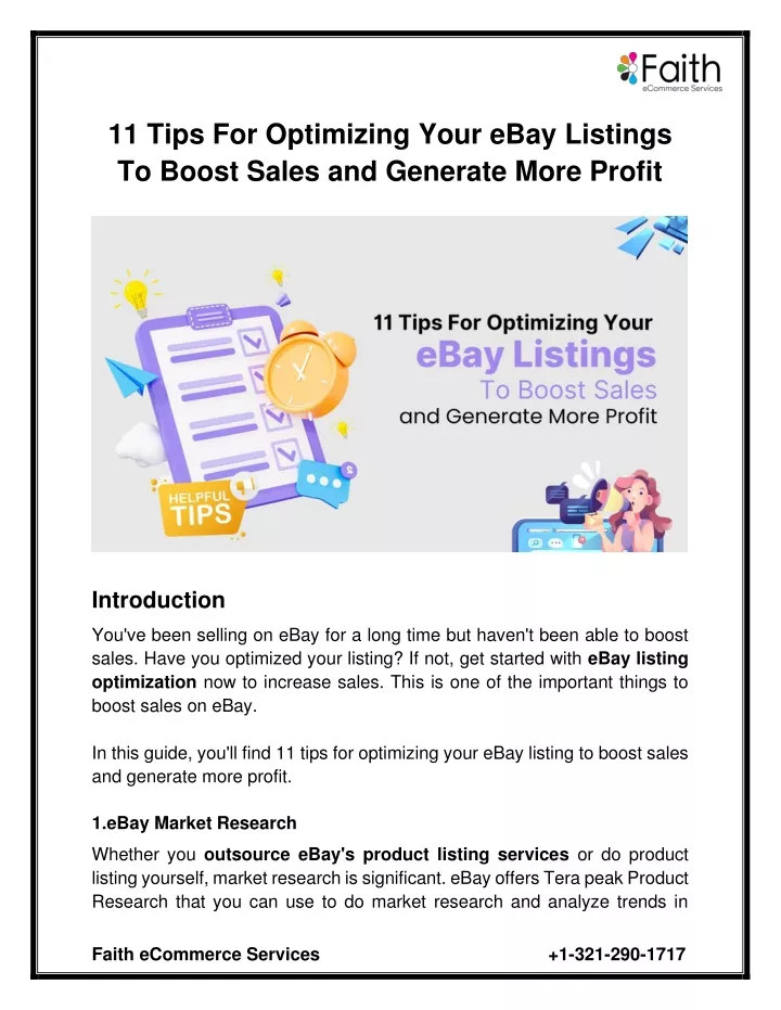 11 tips for optimizing your ebay listings