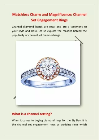 Matchless Charm and Magnificence Channel Set Engagement Rings_TrueRomanceBridal