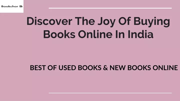 discover the joy of buying books online in india