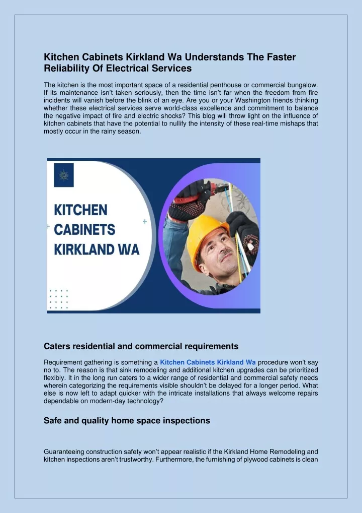 kitchen cabinets kirkland wa understands