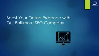 boost your online presence with our baltimore