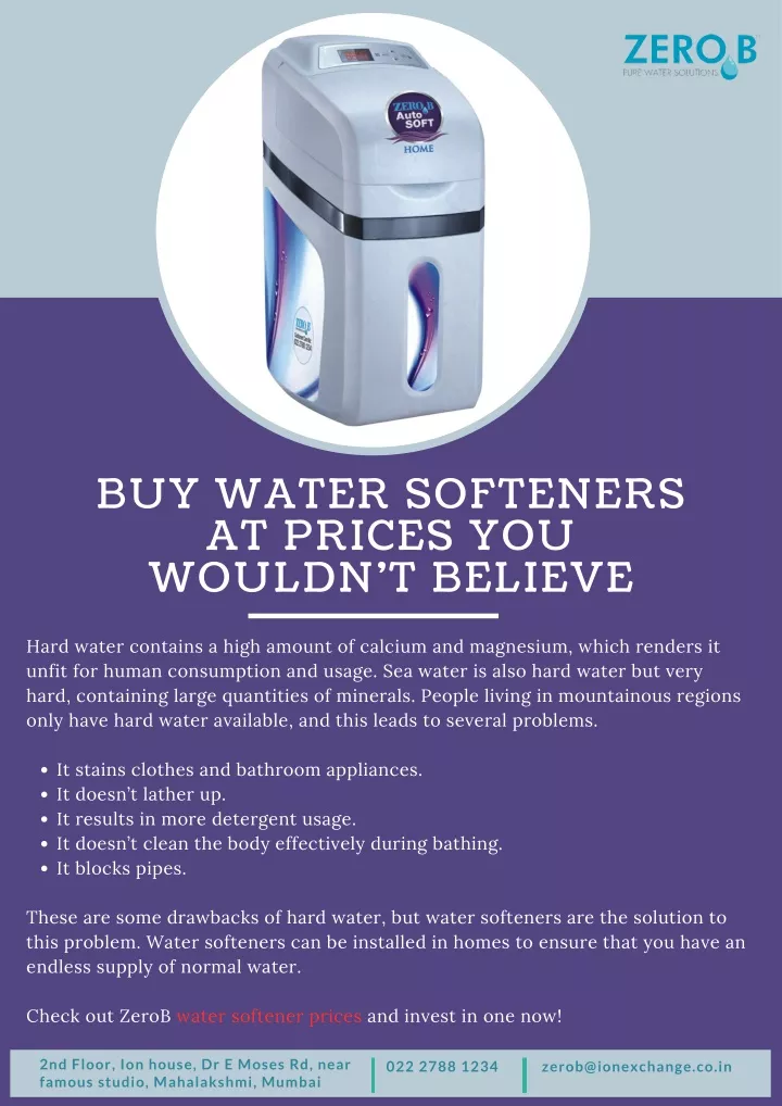 buy water softeners at prices you wouldn t believe