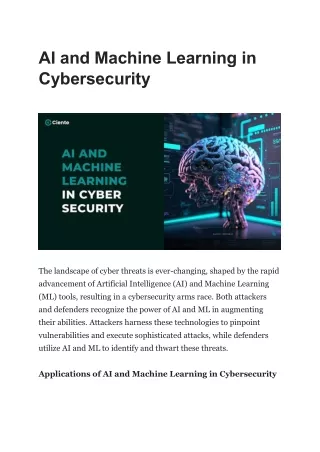 PPT - AI In Cybersecurity PowerPoint Presentation, Free Download - ID ...