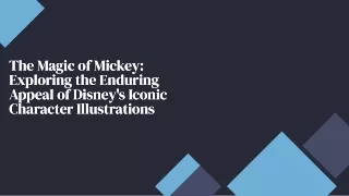 How did character illustrations of Mickey Mouse gain popularity