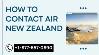 How Do I Get Hold Of Air New Zealand?