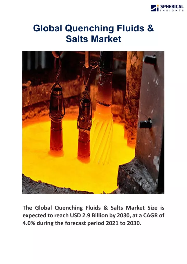 global quenching fluids salts market