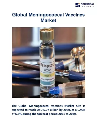 global meningococcal vaccines market