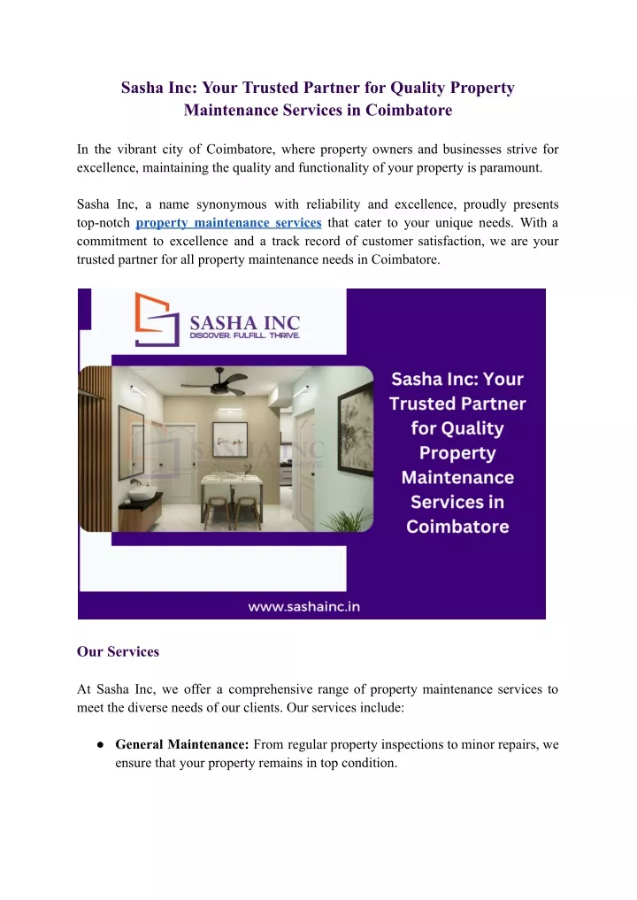 sasha inc your trusted partner for quality
