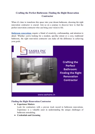 Toilet Renovation Contractor - Bathroom Renovation in Coimbatore
