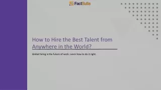 how to hire the best talent from anywhere