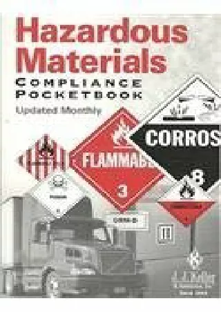 [READ DOWNLOAD] Hazardous Materials Compliance Pocketbook (122ORS)