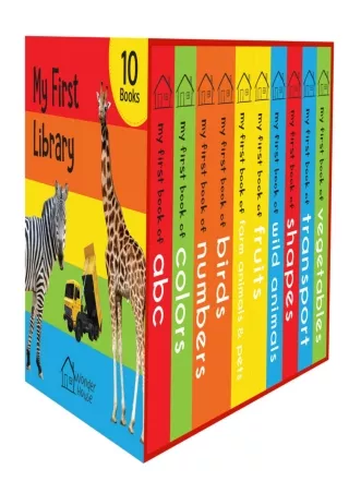 Download Book [PDF] My First Library : Boxset of 10 Board Books for Kids (My First Book of)