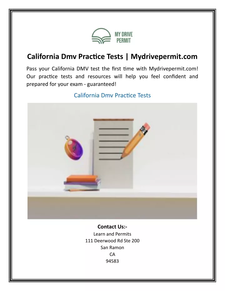 california dmv practice tests mydrivepermit com
