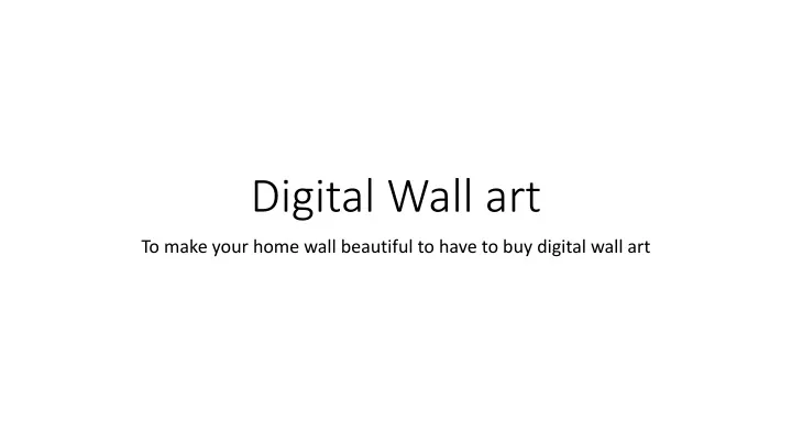 digital wall art