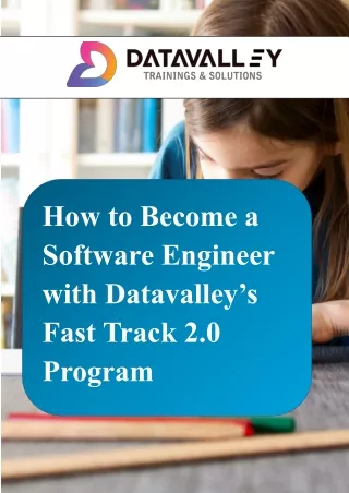 How to Become a Software Engineer with Datavalley’s Fast Track 2.0 Program