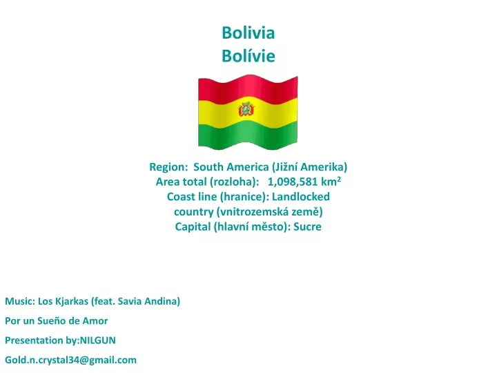 bolivia bol vie