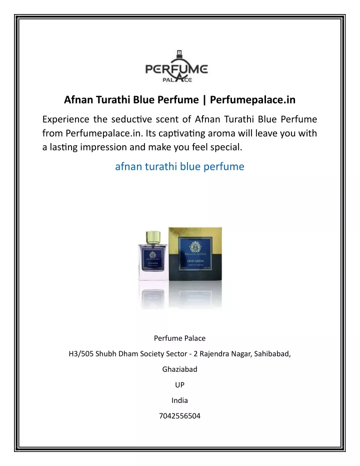 afnan turathi blue perfume perfumepalace in