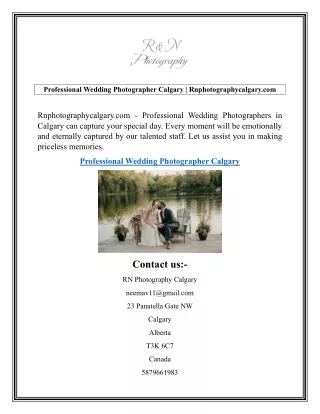Professional Wedding Photographer Calgary  Rnphotographycalgary.com02