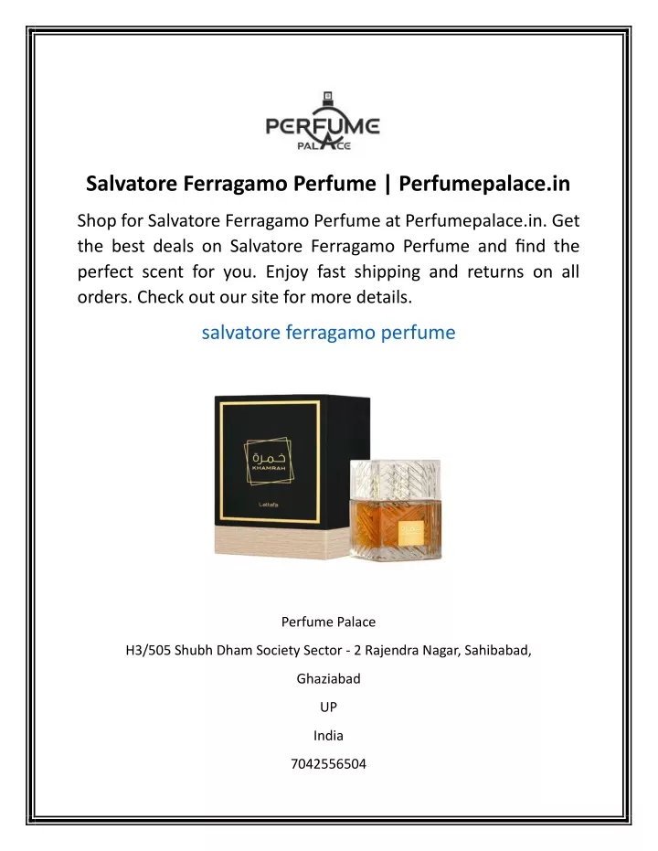 salvatore ferragamo perfume perfumepalace in