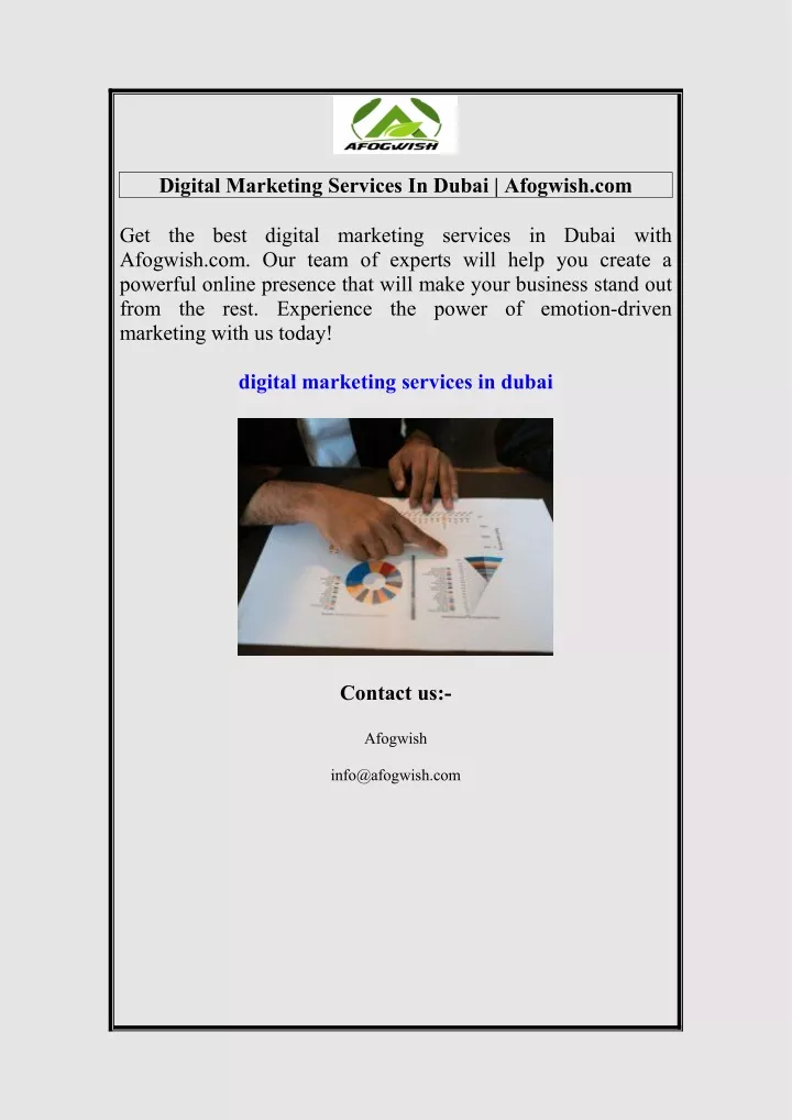 digital marketing services in dubai afogwish com