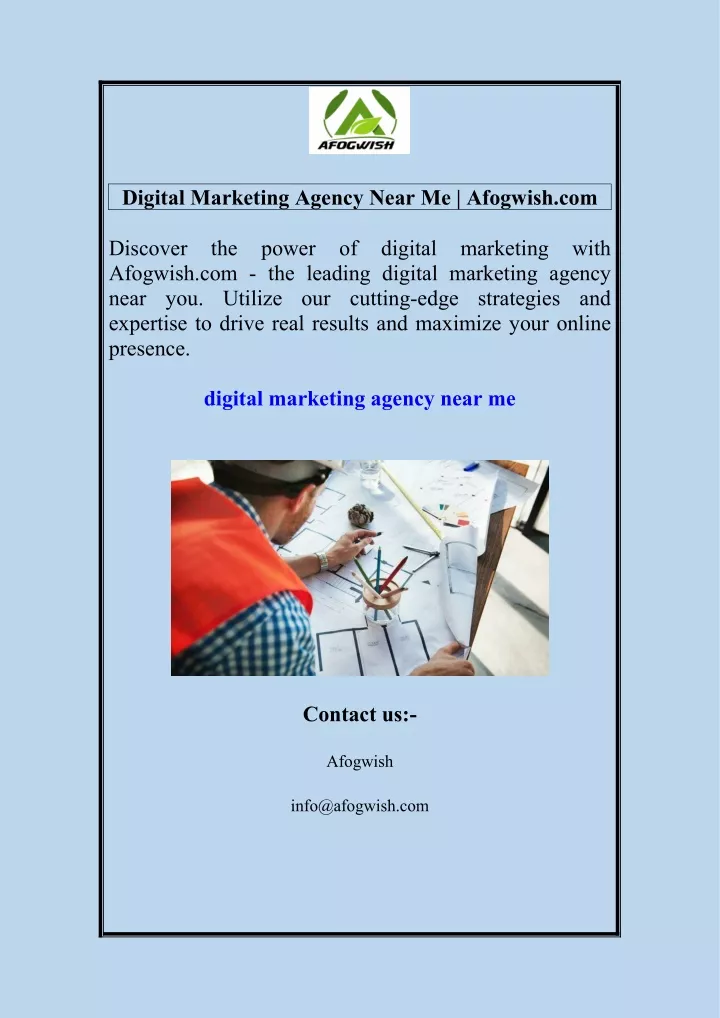 digital marketing agency near me afogwish com
