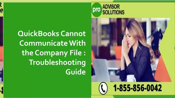 quickbooks cannot communicate with the company