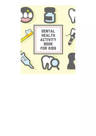 Download Dental Health Activity Book For Kids Kids Teeth Activity Book For Child