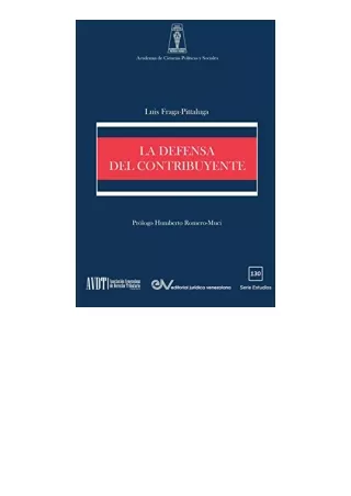 Download La Defensa del Contribuyente Spanish Edition unlimited