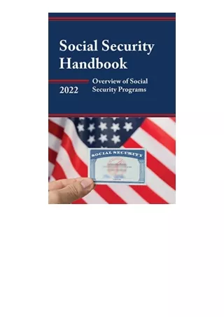 Download PDF Social Security Handbook 2022 Overview of Social Security Programs