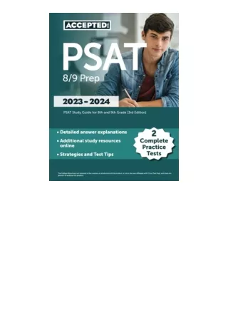 Download PDF PSAT 89 Prep 2023 2024 2 Complete Practice Tests PSAT Study Guide f