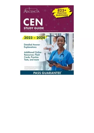 Kindle online PDF CEN Study Guide 2023 2024 825  Practice Questions and Certifie
