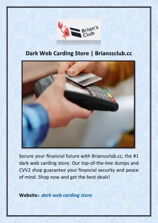Dark Web Carding Store | Brianssclub.cc