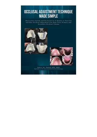 Download Occlusal Adjustment Technique Made Simple Masticatory System and Occlus