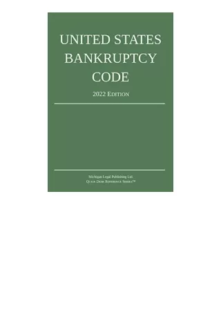 Download United States Bankruptcy Code 2022 Edition for ipad