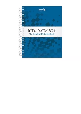 Download ICD 10 CM 2021 The Complete Official Codebook With Guidelines ICD 10 CM