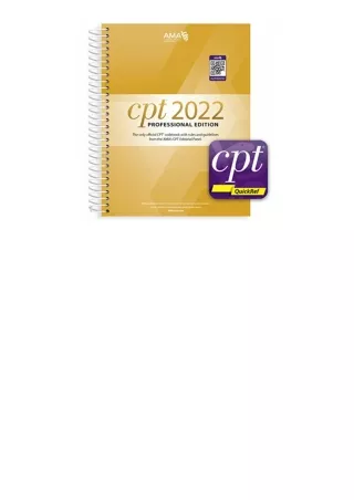 PDF read online CPT Professional 2022 and CPT Quickref App Bundle unlimited