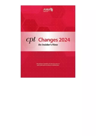 Ebook download CPT Changes 2024 An Insiders View full