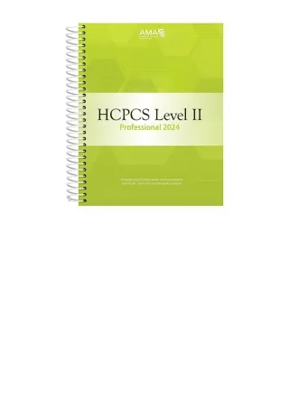 Kindle online PDF HCPCS Level II Professional Edition 2024 HCPCS Level II Americ