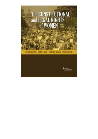 Download The Constitutional and Legal Rights of Women Higher Education Courseboo