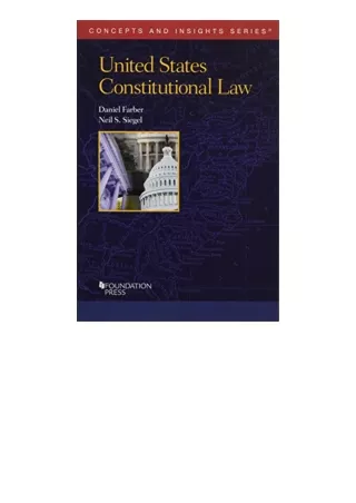Kindle online PDF United States Constitutional Law Concepts and Insights full